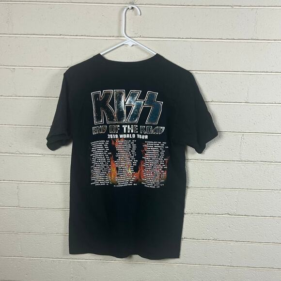 KISS 2019 World Tour Black Band Tee size M - Picture 2 of 9